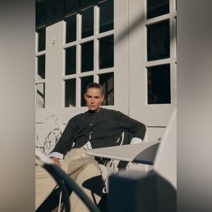 NWT Zara COMBINATION KNIT CARDIGAN